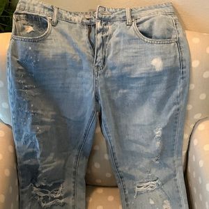 Tricot Distressed Jeans